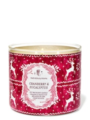 Bath & Body Works Cranberry & Eucalyptus 3-Wick Candle 411g - Image 1 of 2
