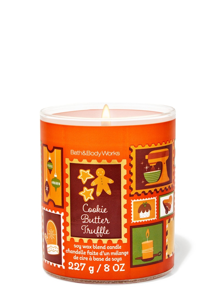 Bath & Body Works Cookie Butter Truffle Single Wick Candle 227g - Image 1 of 2