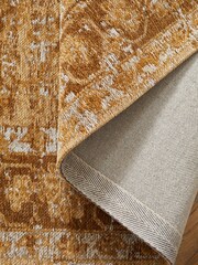 Ochre Yellow Land Oriental Rug - Image 4 of 6