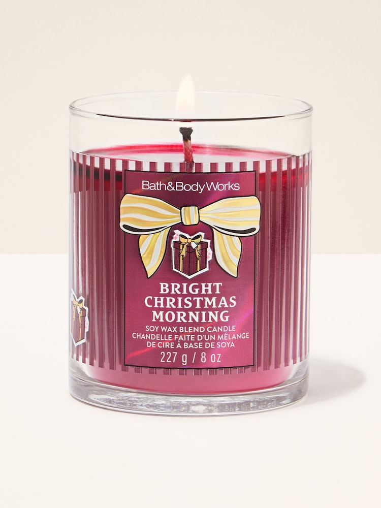 Bath & Body Works Bright Christmas Morning Signature Single Wick Candle 227g - Image 1 of 2