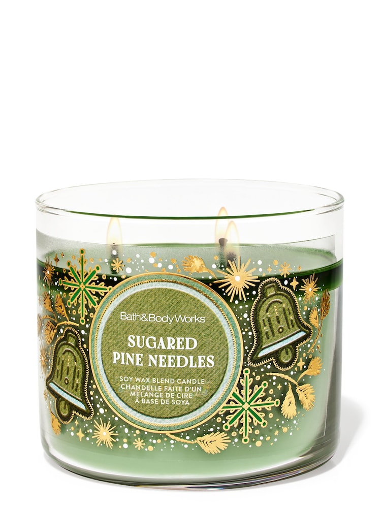 Bath & Body Works Sugared Pine Needles 3-Wick Candle 411g - Image 1 of 2 Bath & Body Works Sugared Pine Needles 3-Wick Candle 411g - Image 1 of 2