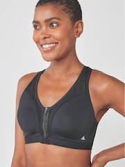 Black/White Next Active Sports High Impact Zip Front Bras 2 Pack - Image 2 of 7