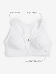Black/White Next Active Sports High Impact Zip Front Bras 2 Pack - Image 7 of 7