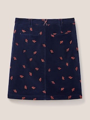 White Stuff Denim Melody Organic Cord Skirt - Image 4 of 6