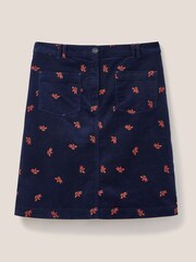 White Stuff Denim Melody Organic Cord Skirt - Image 5 of 6