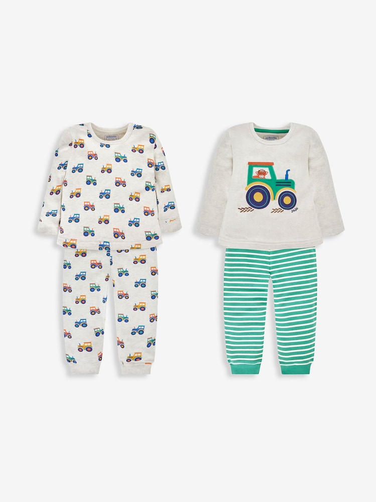 Jojo Maman Bébé dečki' 2-kompletna pižama Tractor Jersey - Slika 1 iz 11 Jojo Maman Bébé dečki' 2-kompletna pižama Tractor Jersey - Slika 1 iz 11