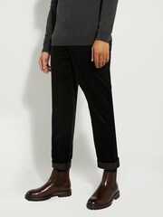 Dune London Brown Created Cleated Sole Chelsea Boots - Image 1 of 7