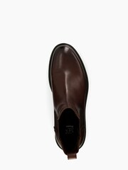 Dune London Brown Created Cleated Sole Chelsea Boots - Image 7 of 7