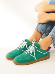 zelena - Nizki retro usnjeni športni copati Signature Forever Comfort® - Slika 2 iz 9