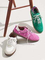 zelena - Nizki retro usnjeni športni copati Signature Forever Comfort® - Slika 9 iz 9