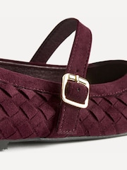 Czerwony - Linzi Index Woven Mary Jane Shoes - Obraz 5 z 5