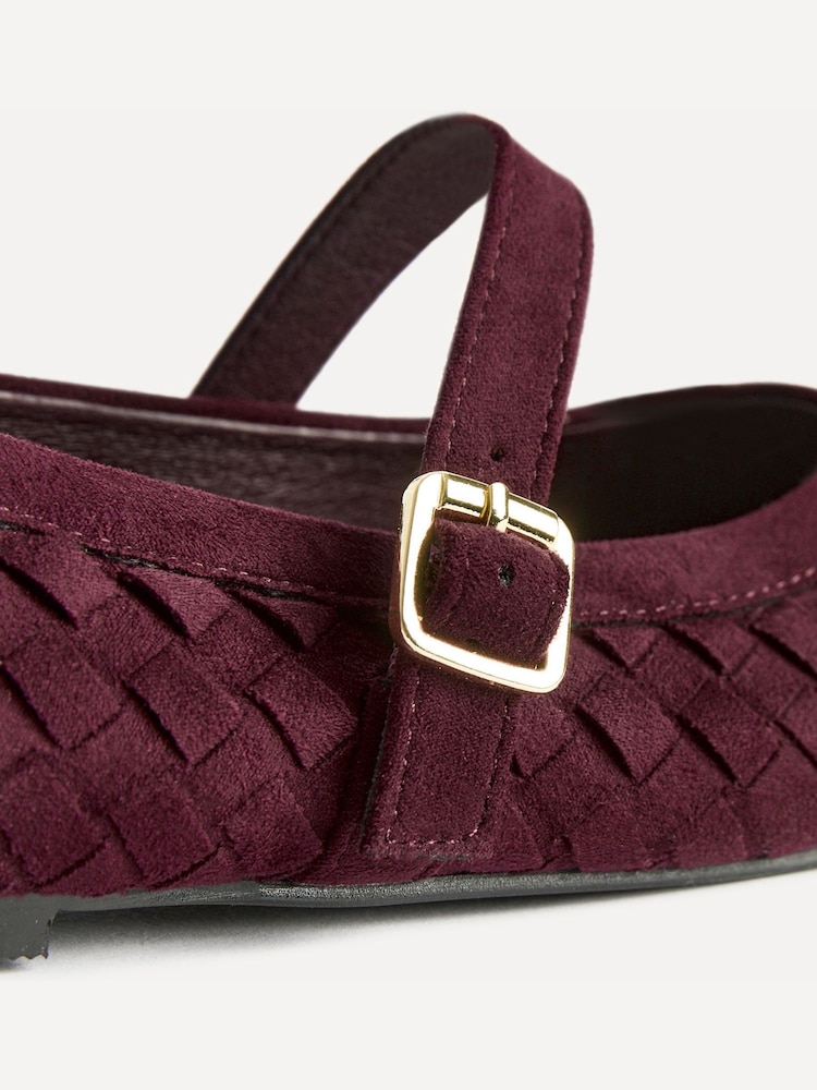 Czerwony - Linzi Index Woven Mary Jane Shoes - Obraz 5 z 5 Czerwony - Linzi Index Woven Mary Jane Shoes - Obraz 5 z 5