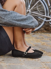 Czarny - Linzi Index Woven Mary Jane Shoes - Obraz 1 z 5