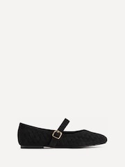 Czarny - Linzi Index Woven Mary Jane Shoes - Obraz 2 z 5