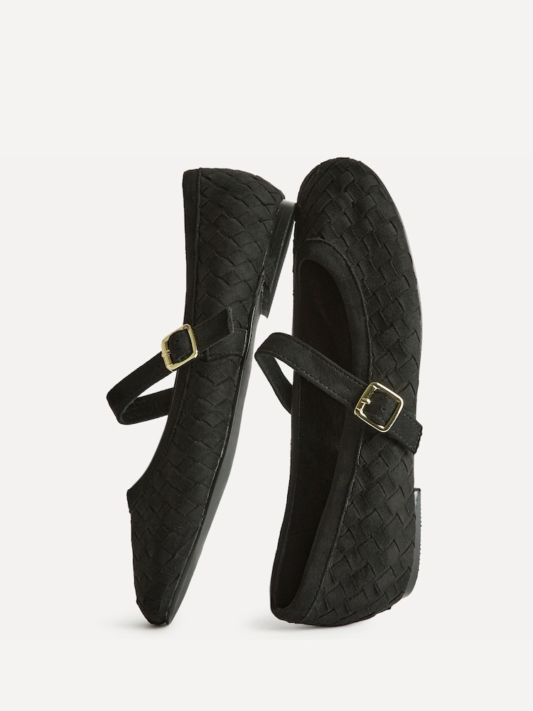Czarny - Linzi Index Woven Mary Jane Shoes - Obraz 5 z 5 Czarny - Linzi Index Woven Mary Jane Shoes - Obraz 5 z 5