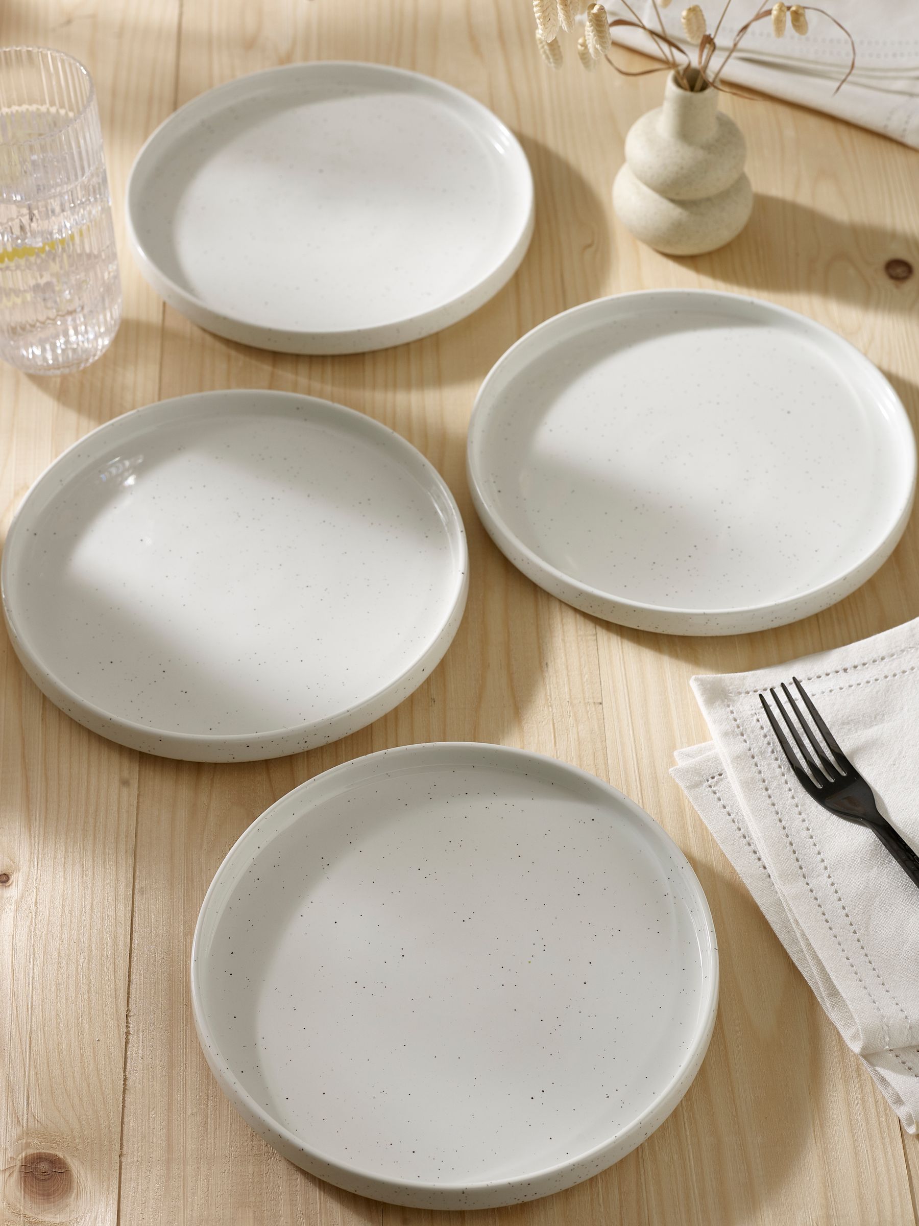 Buy Cream Hayden Speckle Dinnerware Set of 4 Side Plates from Next Ireland