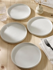 Cream Hayden Speckle Dinnerware Set of 4 Side Plates - Image 1 of 3