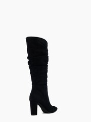 Dune London Black Stigma Ruched Knee-High Boots - Image 4 of 6