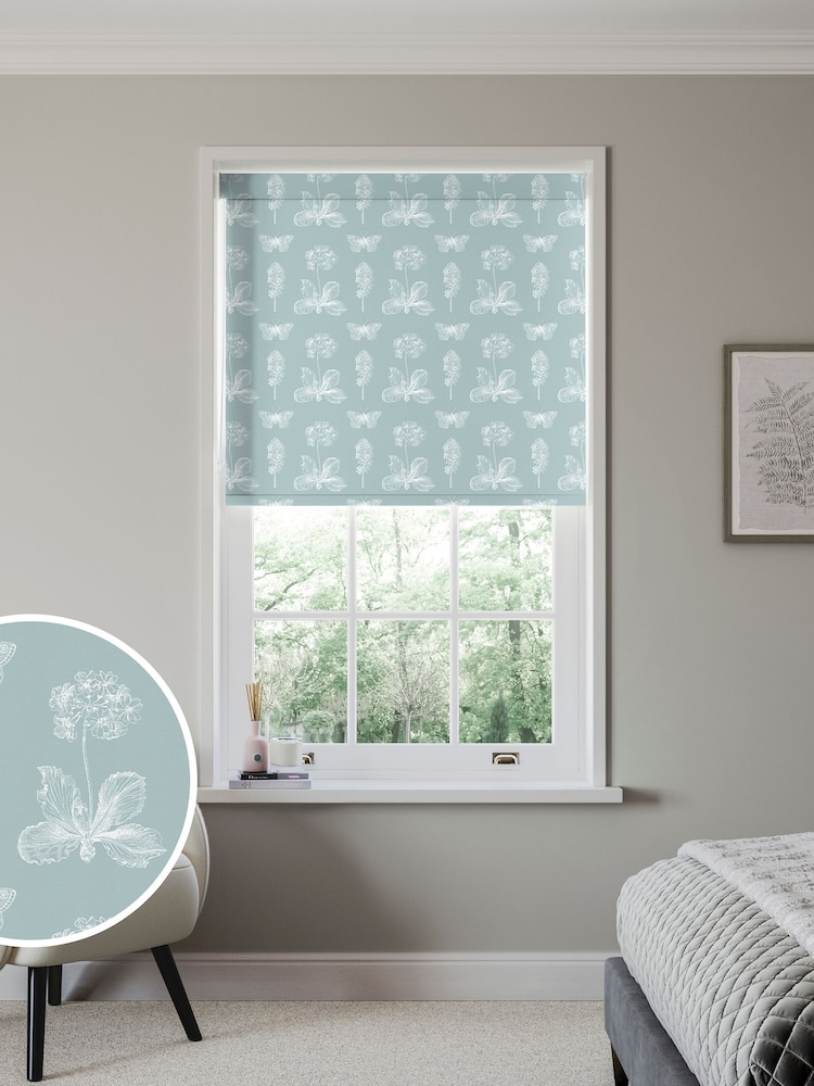 Duck Egg Blue Victory Made to Measure Blackout Roller Blind - Image 1 of 6