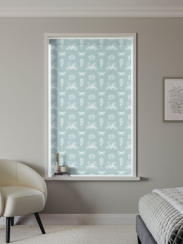Duck Egg Blue Victory Made to Measure Blackout Roller Blind - Image 2 of 6