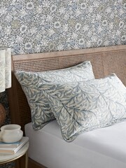 Clarke & Clarke Blue William Morris Willow Boughs 200 Thread Count Pillowcase Set of 2 - Image 2 of 2