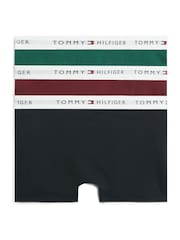 Tommy Hilfiger Blue Signature Logo Waistband Trunks 3-Pack - Image 2 of 3