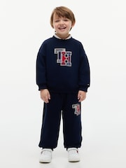 Tommy Hilfiger Blue Terry Sweatshirt And Joggers Set - Image 1 of 6