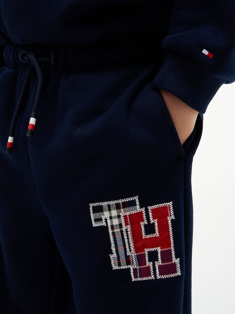 Tommy Hilfiger Blue Terry Sweatshirt And Joggers Set - Image 2 of 6