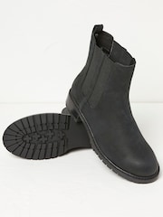 FatFace Black Verity High Ankle Chelsea Boots - Image 2 of 4