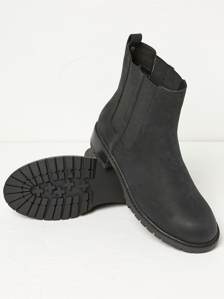 FatFace Black Verity High Ankle Chelsea Boots - Image 2 of 4