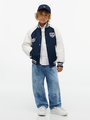 Tommy Hilfiger Peanuts® Graphic išblukinti laisvi džinsai - 4 paveikslėlis iš 6