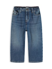 Tommy Hilfiger Blue Graphic Elasticated Waist Wide Leg Jeans - Image 5 of 7