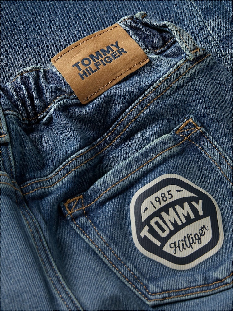 Tommy Hilfiger Blue Graphic Elasticated Waist Wide Leg Jeans - Image 7 of 7 Tommy Hilfiger Blue Graphic Elasticated Waist Wide Leg Jeans - Image 7 of 7