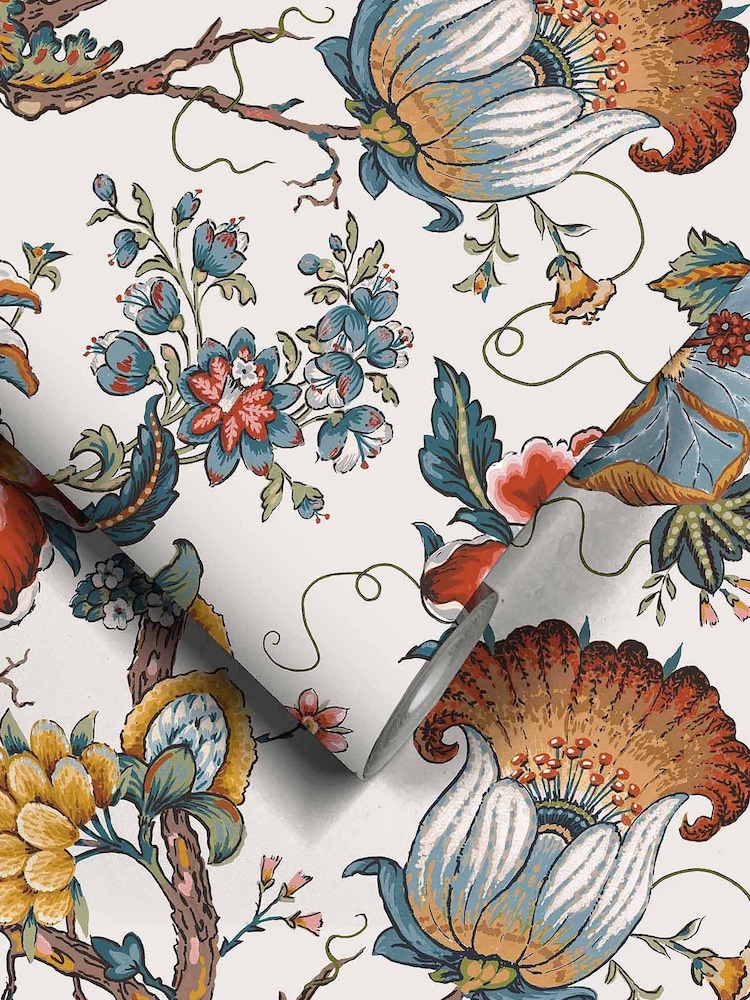 Woodchip & Magnolia Cream Arcadia Wallpaper - Image 2 of 4