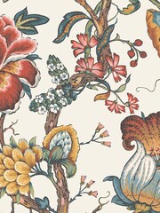 Woodchip & Magnolia Cream Arcadia Wallpaper - Image 3 of 4