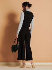 Jolie Moi Black Tailored Waistcoat - Image 2 of 6