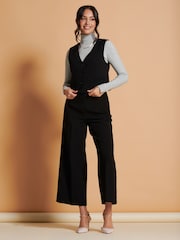 Jolie Moi Black Tailored Waistcoat - Image 3 of 6