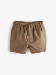 Navy/Tan/Chambray/Sage/Stone/White Pull On Shorts 5 Pack (3mths-7yrs) - Image 5 of 8