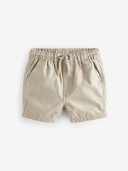 Navy/Tan/Chambray/Sage/Stone/White Pull On Shorts 5 Pack (3mths-7yrs) - Image 7 of 8