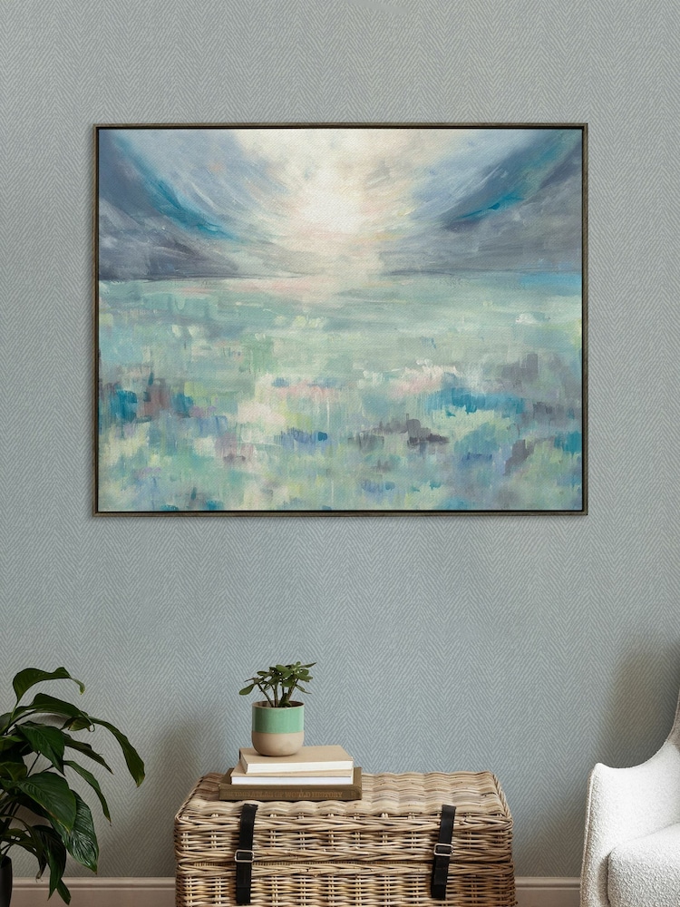 Voyage Stone Dusky Isles Framed Canvas - Image 1 of 3