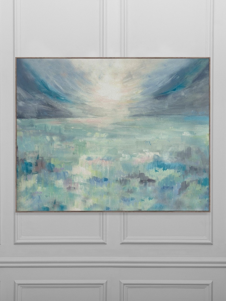 Voyage Stone Dusky Isles Framed Canvas - Image 2 of 3