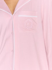 Lipsy Collared Soft Touch Rib Button Through Trouser Pyjamas Set - Bild 3 von 5