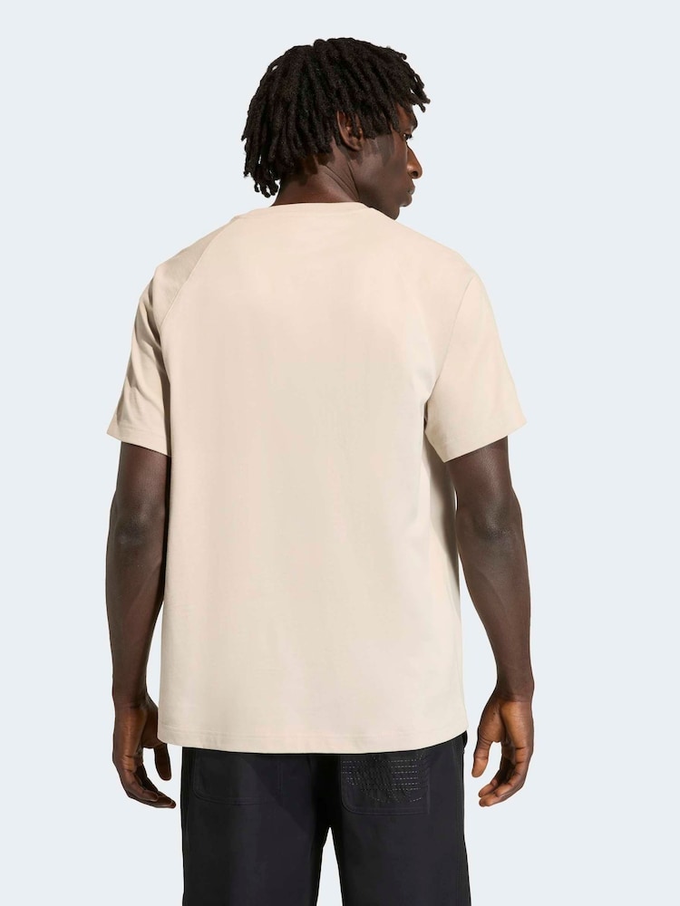 adidas Originals Cream Premium Essentials T-Shirt - Image 2 of 6 adidas Originals Cream Premium Essentials T-Shirt - Image 2 of 6