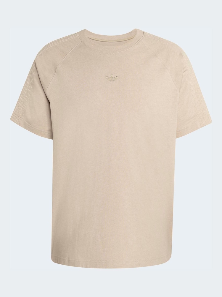 adidas Originals Cream Premium Essentials T-Shirt - Image 6 of 6 adidas Originals Cream Premium Essentials T-Shirt - Image 6 of 6