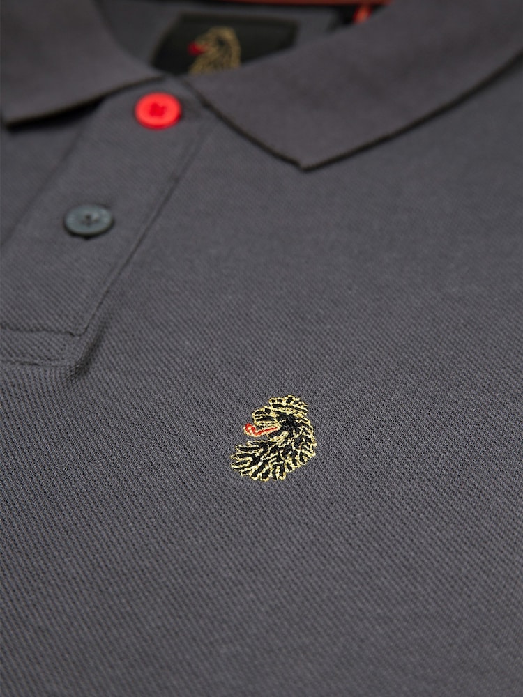 Luke 1977 Grey New Mead Polo Shirts 2 Pack - Image 9 of 9