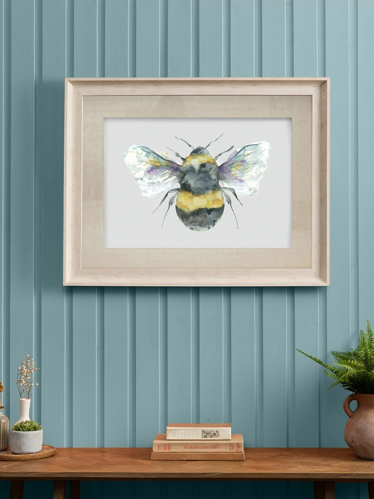 Voyage Birch Bee Silver Framed Print - Image 1 of 3