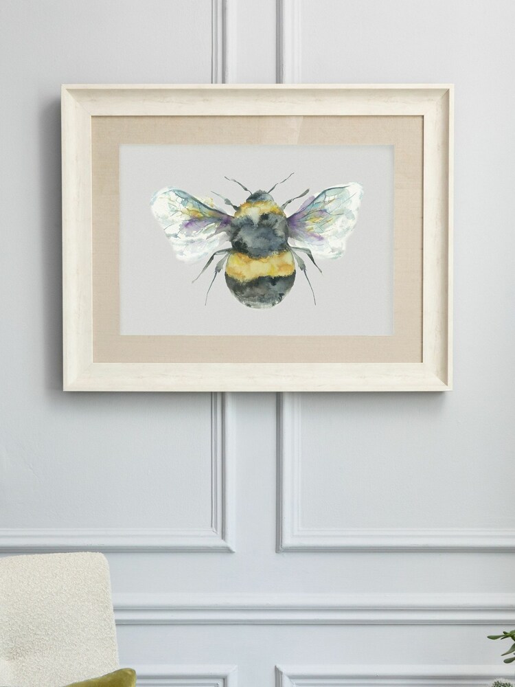 Voyage Birch Bee Silver Framed Print - Image 2 of 3