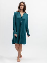 Cyberjammies Blue Jersey Lace Trim Nightie - Image 1 of 2