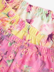 Pink/ Yellow Floral Short Pyjamas 3 Pack (1.5-12yrs) - Image 12 of 12