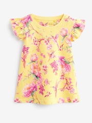 Pink/ Yellow Floral Short Pyjamas 3 Pack (1.5-12yrs) - Image 7 of 12